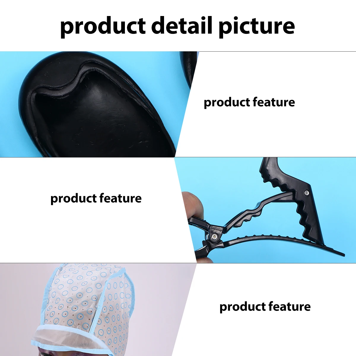 مجموعة أدوات تلوين الشعر مكونة من 15 قطعة، مجموعة صبغ الكل في واحد مع فرشاة توزيع وعاء الخلط ومشابك التقسيم متضمنة #1