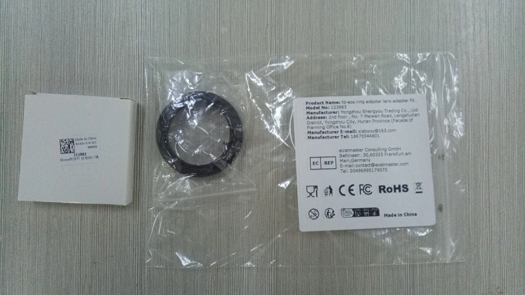 

FD-EOS Ring Adapter Lens Adapter FD Lens to EF for Canon EOS Mount