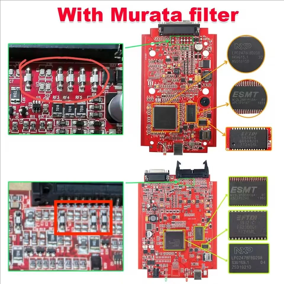 2025 Online EU Red Kess V2 V5.017 2.80 KTAG 7.020 2.25 with Murata Filter OBD 2 Car Truck ECU Chip Tuning Unlimited Repair Kit