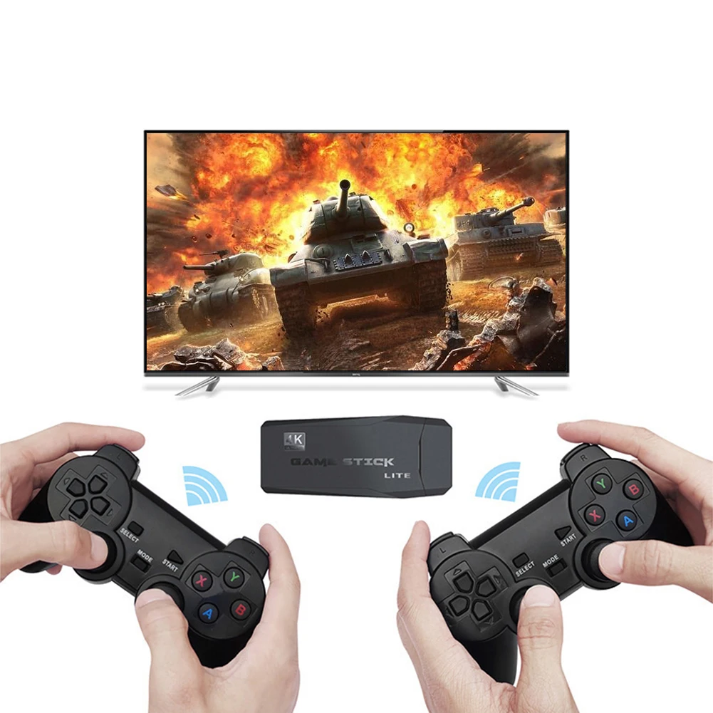 وحدة تحكم الألعاب المتوافقة مع HDMI 64G Retro Game Stick Wireless Gamepads (M8) #4