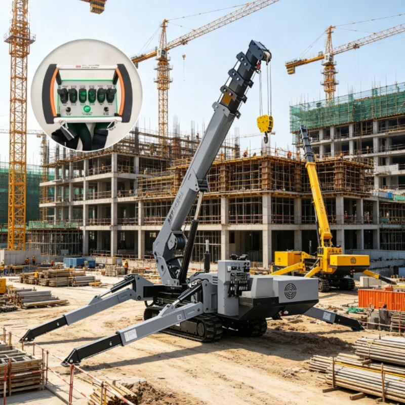 Customized 3 5 8 10t Hydraulic Spider Crane Flexible Workplace with Hydraulic Arm for Small Construction