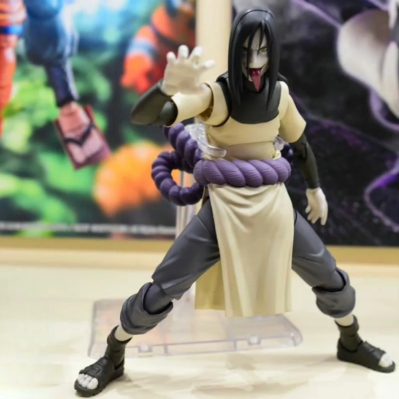 Original Bandai S.h.figuarts Shf Naruto: Shippuden A Seeker Of Eternal Truth Orochimaru Anime Action Figure Toy Model Collection