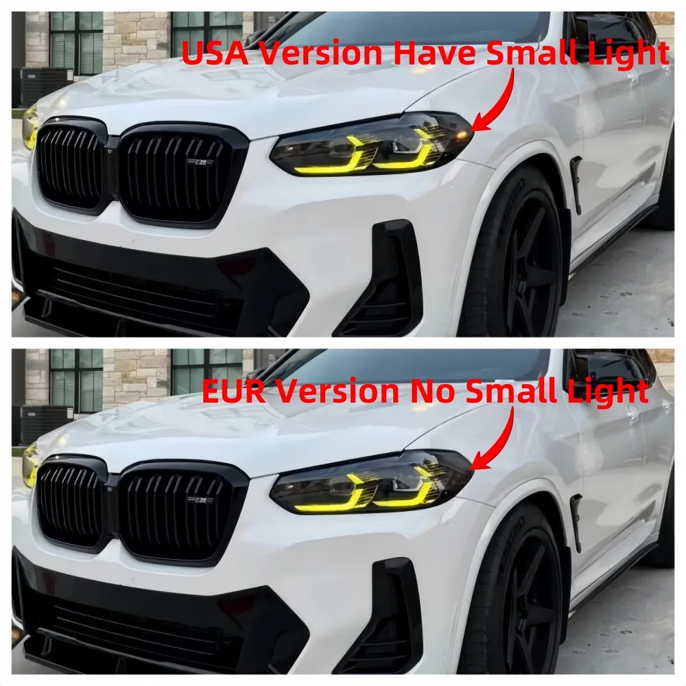 

Светодиодные панели Angel Eye DRL дневного света для BMW X3 X3M F97 G01 X4 X4M G02 Светодиодные фары дневного света Модули желтый синий красный