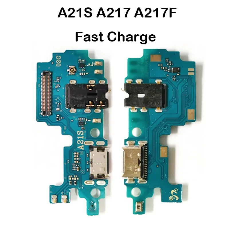 Gefensi USB зарядная док-станция, разъем, детали платы, гибкий кабель для Samsung A21S A217 A217F, запасная часть USB-платы