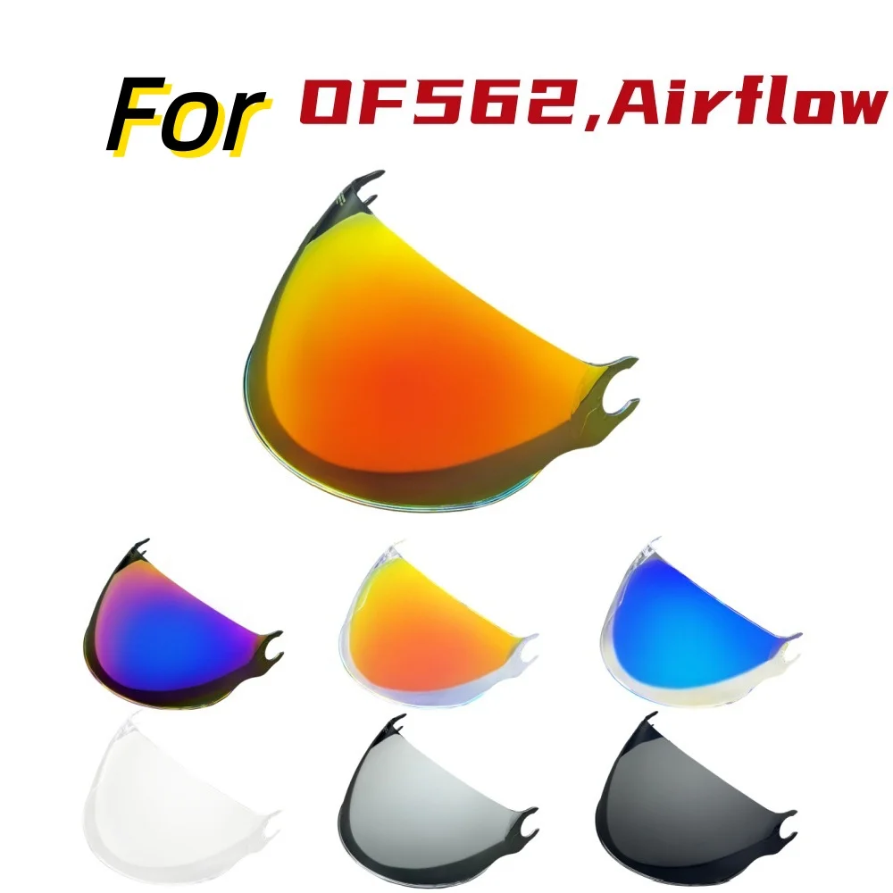 Airflow OF562 Moto Helmet Visor Face Shield High Clarity Anti Fog UV Cut Wide View Replacement Lens for Casco Helmet
