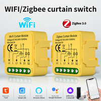 Tuya WiFi Zigbee Smart Curtain Switch Module Blinds Roller Shutter Electric Motor Smart Life Voice Control For Alexa Google Home