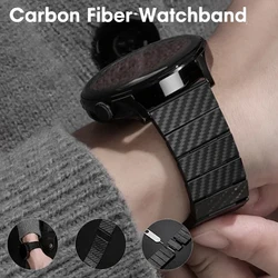 20MM 22MM Carbon Fiber Pattern Band For Samsung Galaxy Watch5 Pro 45mm Watch 4 Classic 46mm Bracelet Huawei GT2 3 Pro Strap