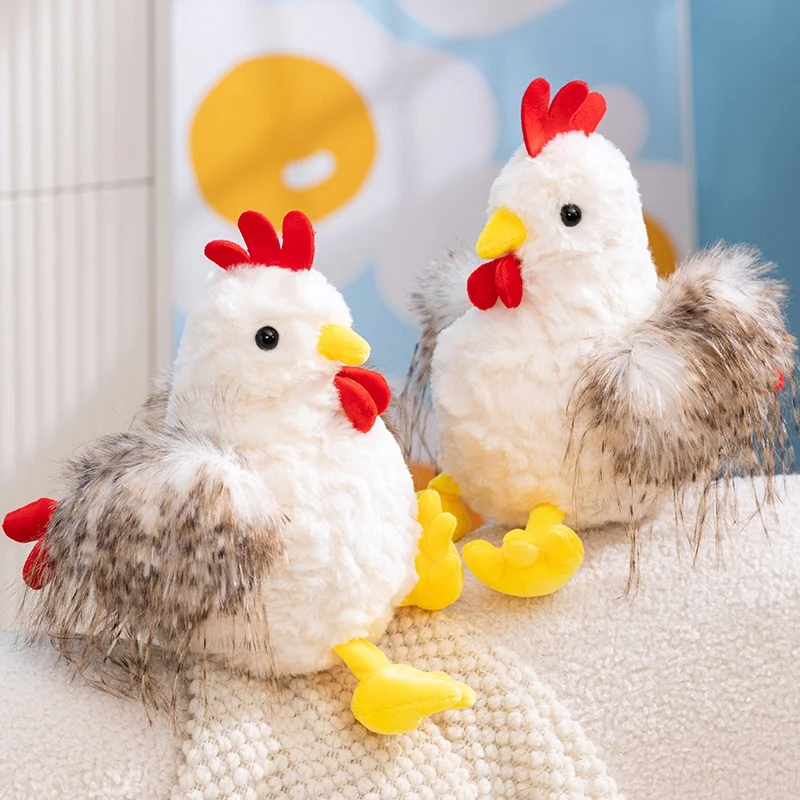 

Cute Cartoon Big Rooster Plush Toys Cartoon Stuffed Animals Cock Plushies Dolls Soft Chicken for Girls Kids Gift Home Decor
