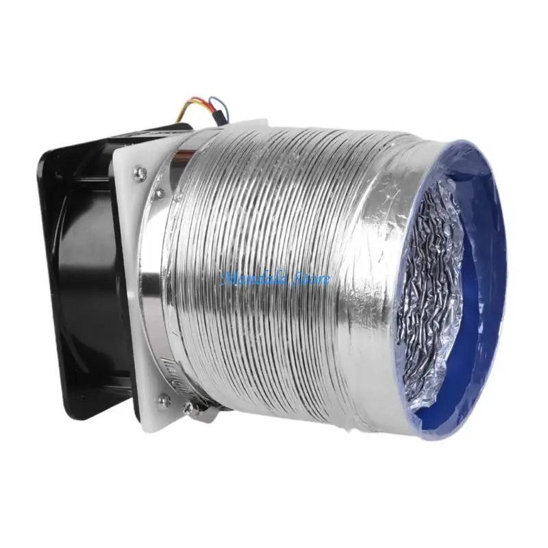 U2JC 12 فولت مروحة حديدية لحام قوية تزيل الأبخرة والرائحة مع مجموعة مستخرج أبخرة لوحة خرطوم تنفيس 6 بوصة #4