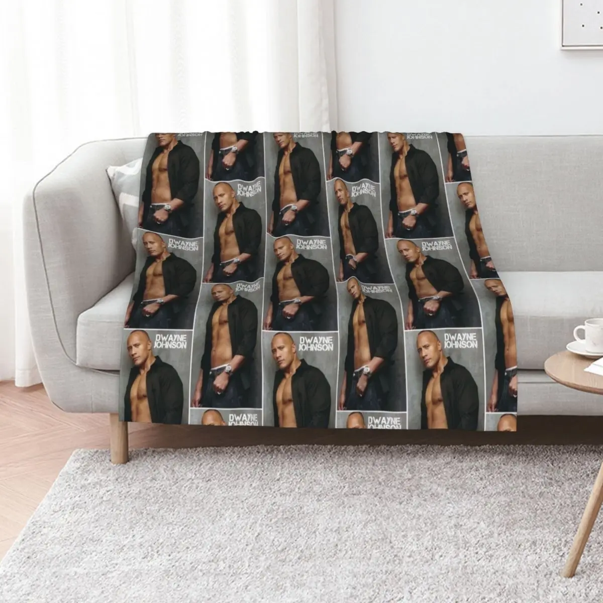 

dwayne the rock johnson Throw Blanket for babies Comforter cosplay anime bed plaid Blankets