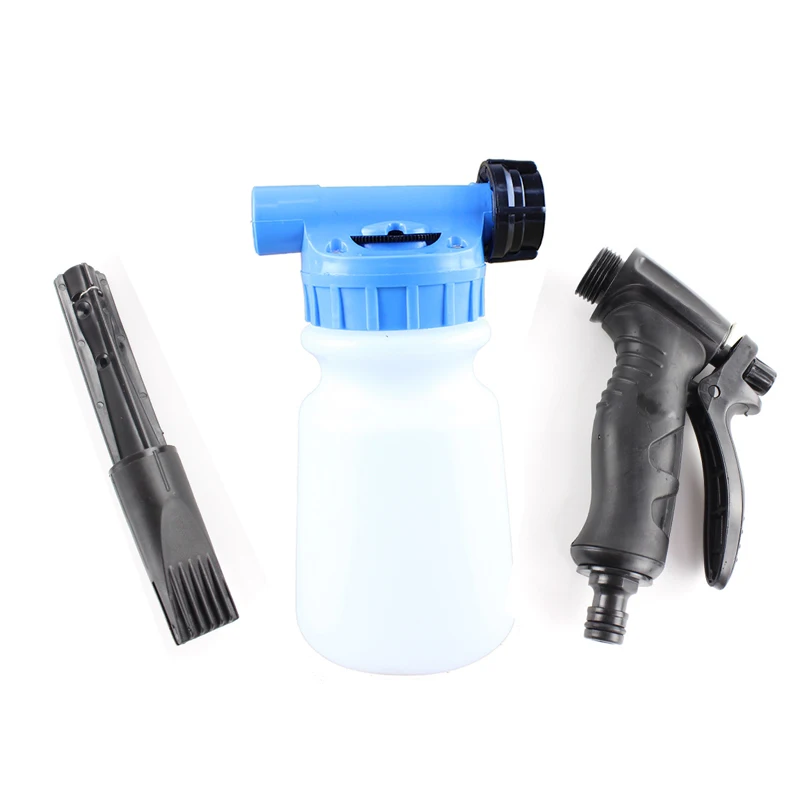 1L Verstelbare Auto Wasmachine Schuimmondstuk Auto Wassen Schuimpistool Schoonmaken Foamer Pot Lance Water Zeep Shampoo Sproeier Spray Schuimpistool - afbeelding 1