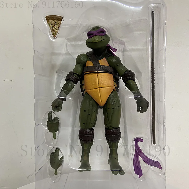 Film NECA Mutant Ninja Turtles Actionfigur Raphael Donatello Michelangelo Leonardo Shredder Krang Figuren Spielzeug – Detail 21