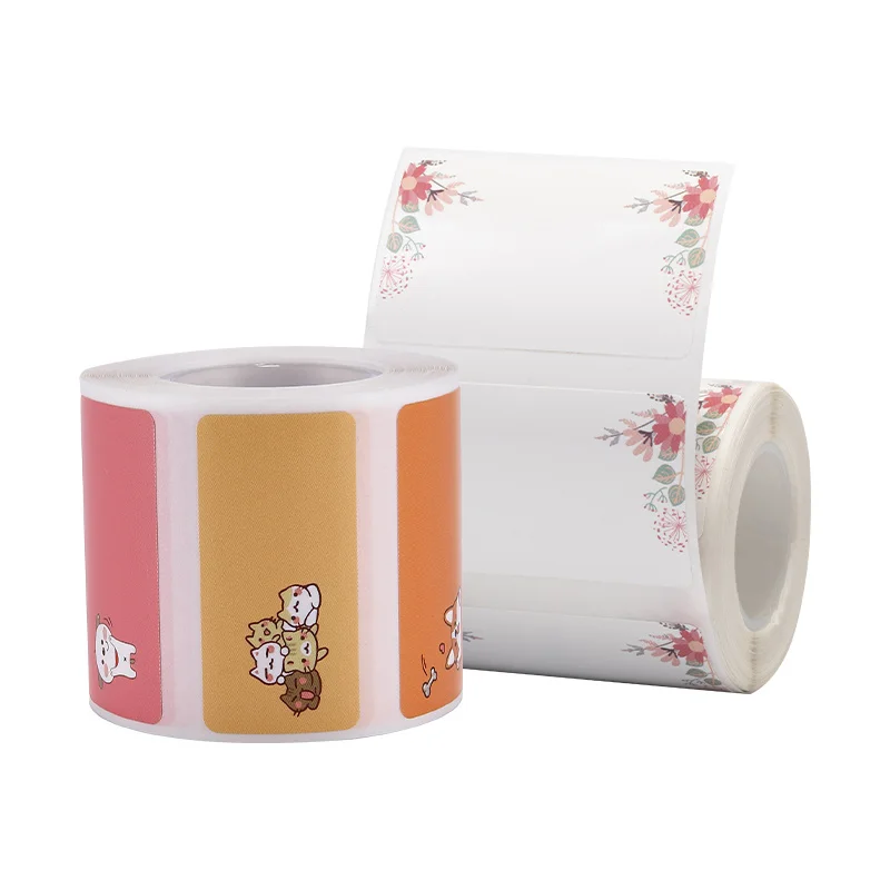 Original Niimbot B21 B1 B3S Thermal Label Printer Cute Color Paper Adhesive Sticker Barcode QR Code Paper Indoor Outdoor Papeles