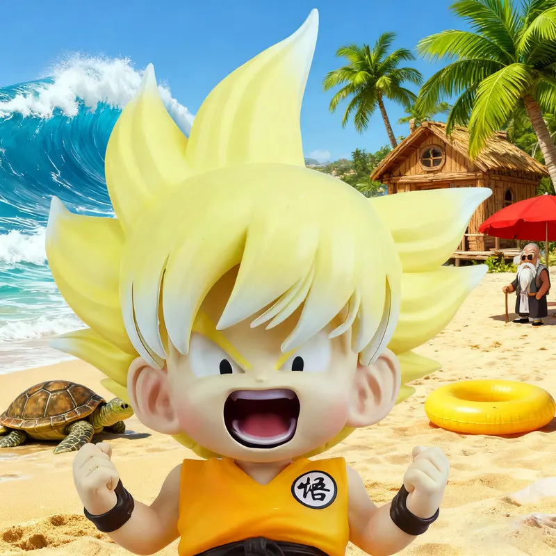 Anime Dragon Ball Goku Limited Edition Roaring Little Monkey King Z Gk Model Action Figure Collectible Toy Scene Decoration