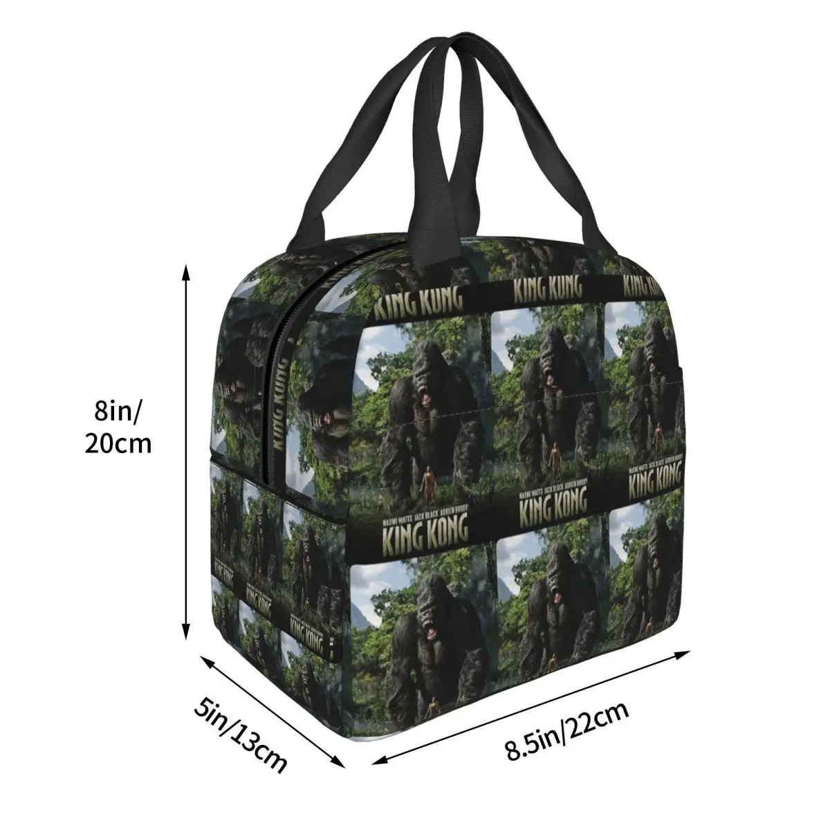 King Kong Lunch Bags Insulated Bento Box Waterproof Lunch Tote Resuable Picnic Bags for Woman Children School