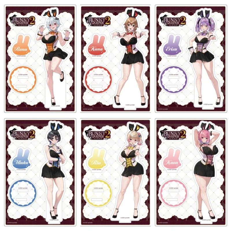 

Anime Bunny Garden 2 15cm Miuka Rin Kuon Erisa Runa Kana Acrylic Stand Model Plate Keychain Animation Periphera Souvenir