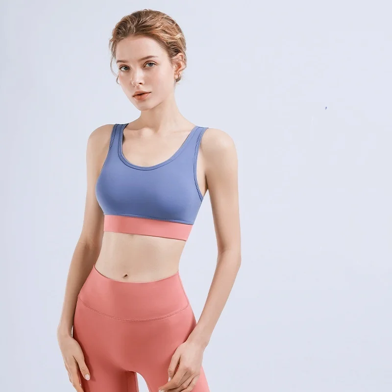 2024 New Women's Sports Underwear Busty U-shaped Underwear Beautiful Back Running Fitness Bra