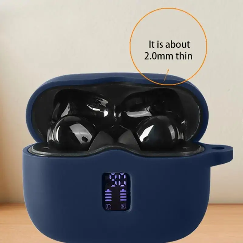 Q6PA Model-Specific Silicone Earbud Case ProtectorCover with Included Carabiner