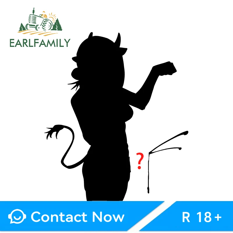 

EARLFAMILY Reze Motorcycle Stickers Green Eye Anime Skateboard Decal Waterproof Sunscreen PVC All Types Of Vehicles Light switch