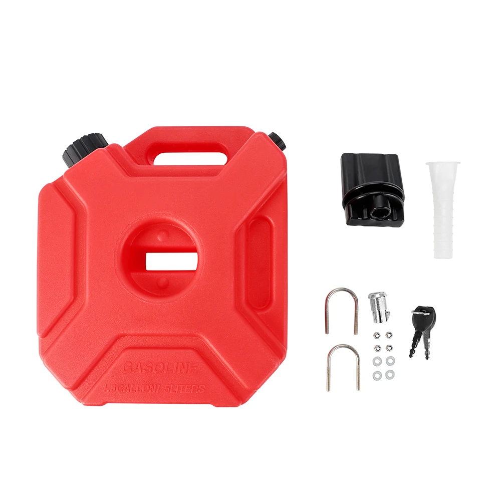 3L/5L Portable Plastic Cans Gas Fuel Tank Emergency Backup SUV Motorcycle Accessories Petrol Diesel Storage Gas Tank with Lock image 4