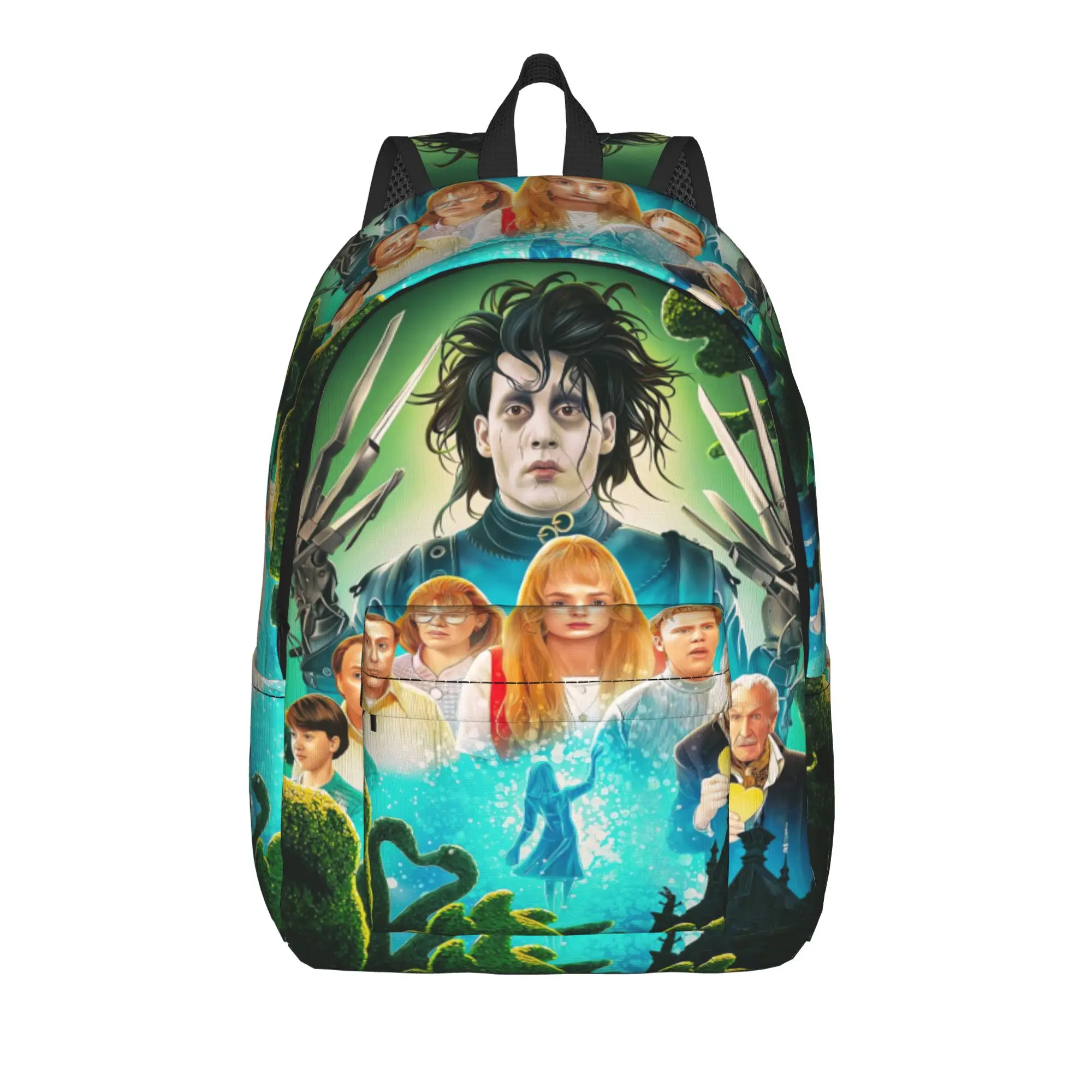 Edward Scissorhands Backpack  Outdoor Style Backpacks Boy Girl Design Soft High School Bags Cool Rucksack