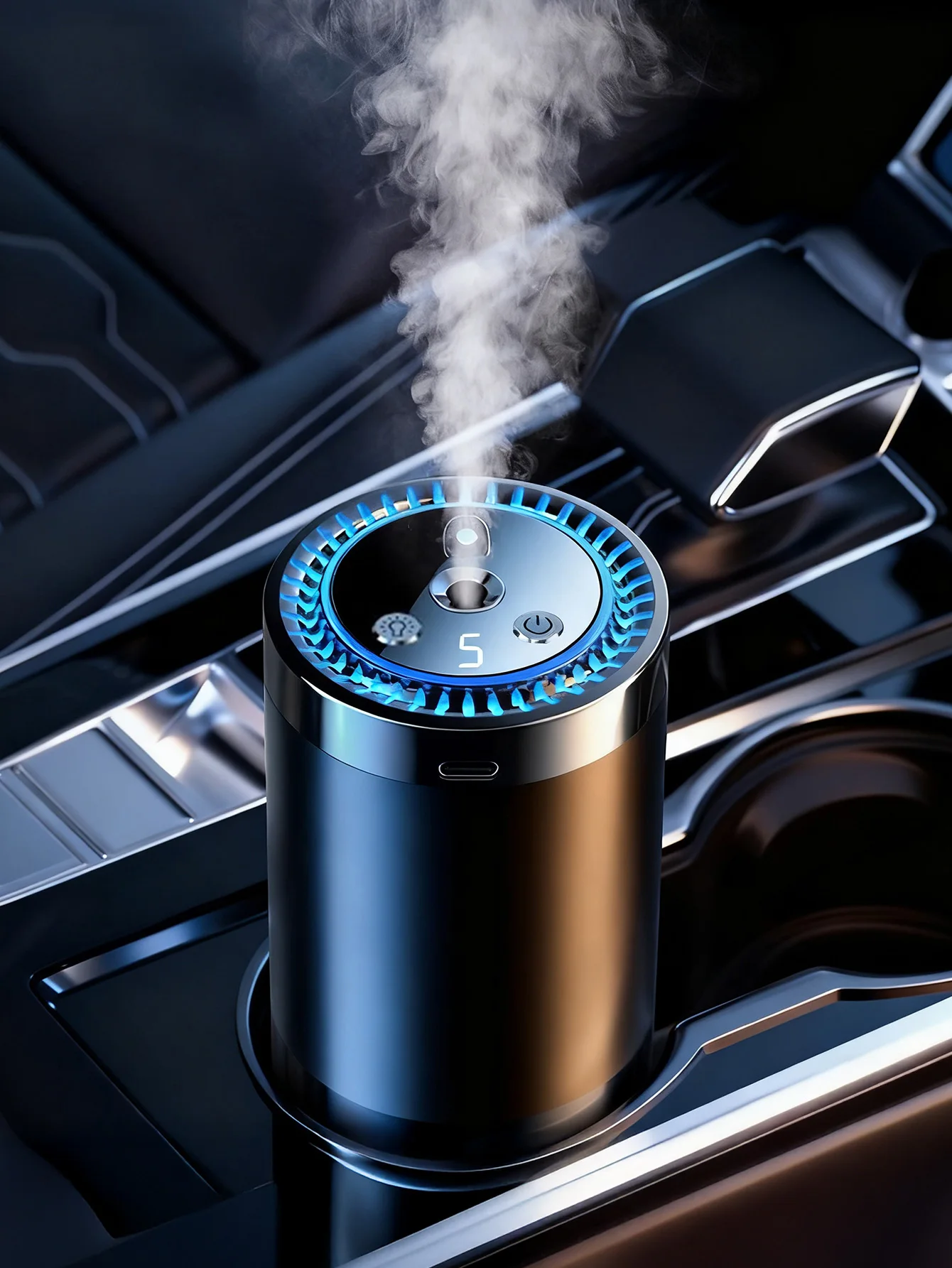 Rechargeable car aroma diffuser, aromatic essential oil, colorful lights, romantic starry sky lights, bedroom gift image 6