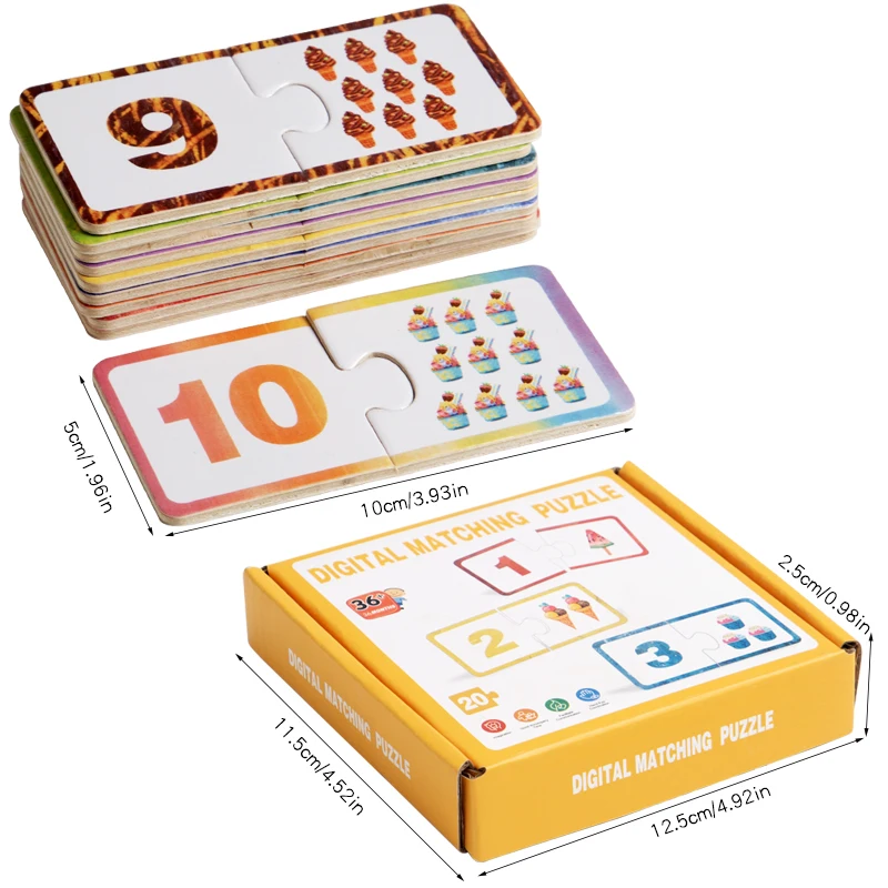 Children's digital building blocks, jigsaw puzzles, puzzle boards, digital cognition matching, early education puzzle toys