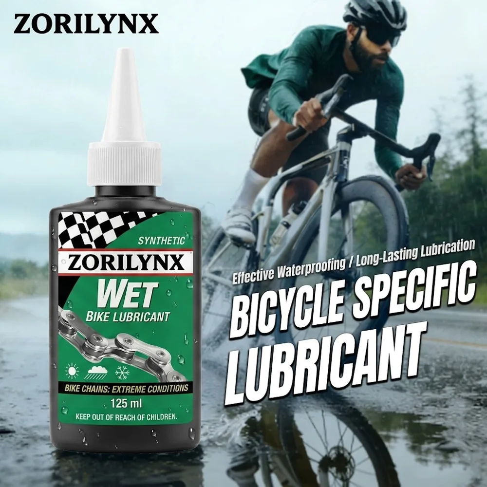 Lubricante Sintético para Cadenas de Bicicleta ZORILYNX, 125 ml, para Condiciones Extremas, Mantenimiento Profesional de Bicicletas de Carretera y Montaña