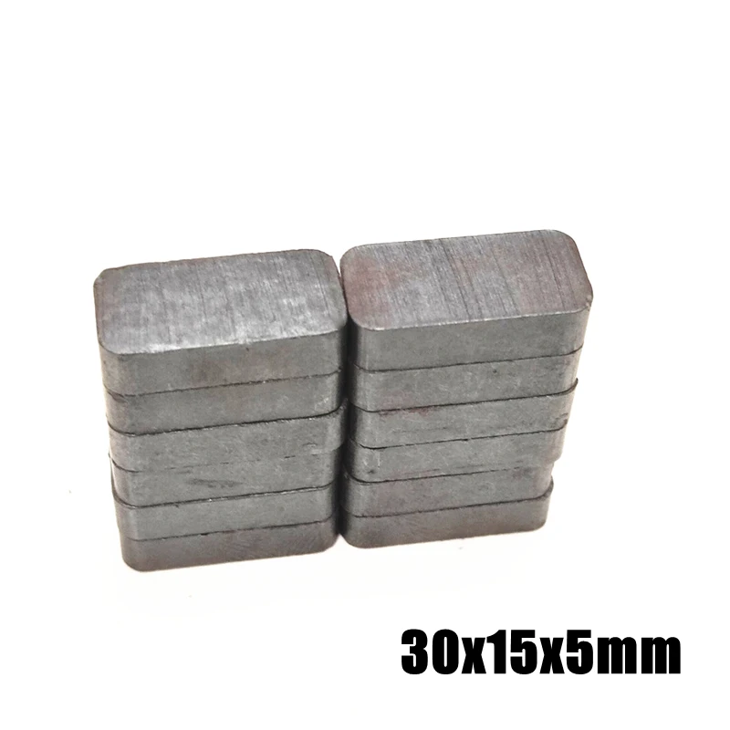 

10pcs Y33 Ferrite Magnet 30*15*5 mm Permanent magnet 30mm x 15mm x 5mm Permanent magnet 30x15x5 mm