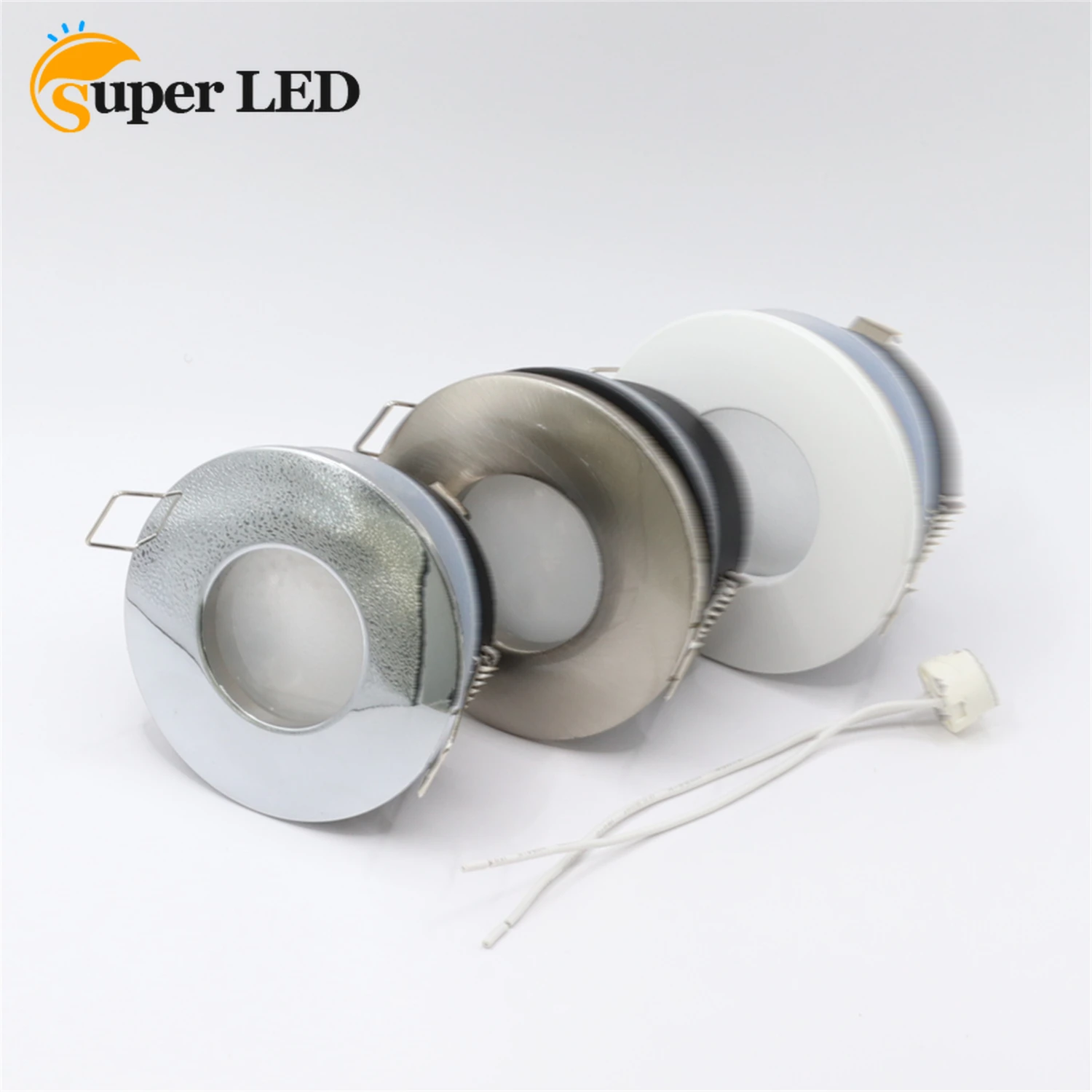 

Cut out 70mm LED Eyeball Casing Fixture GU10 MR16 Black White Downlight Casing Single Head LED Spotlight Casing Fitting