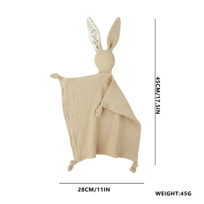 y88d baby التسنين منشفة تهدئة منشفة ناعمة الأمن البطانية تجشير قطعة قماش شاش من منشفة مهدئة مريلة 0-3y هدية دش