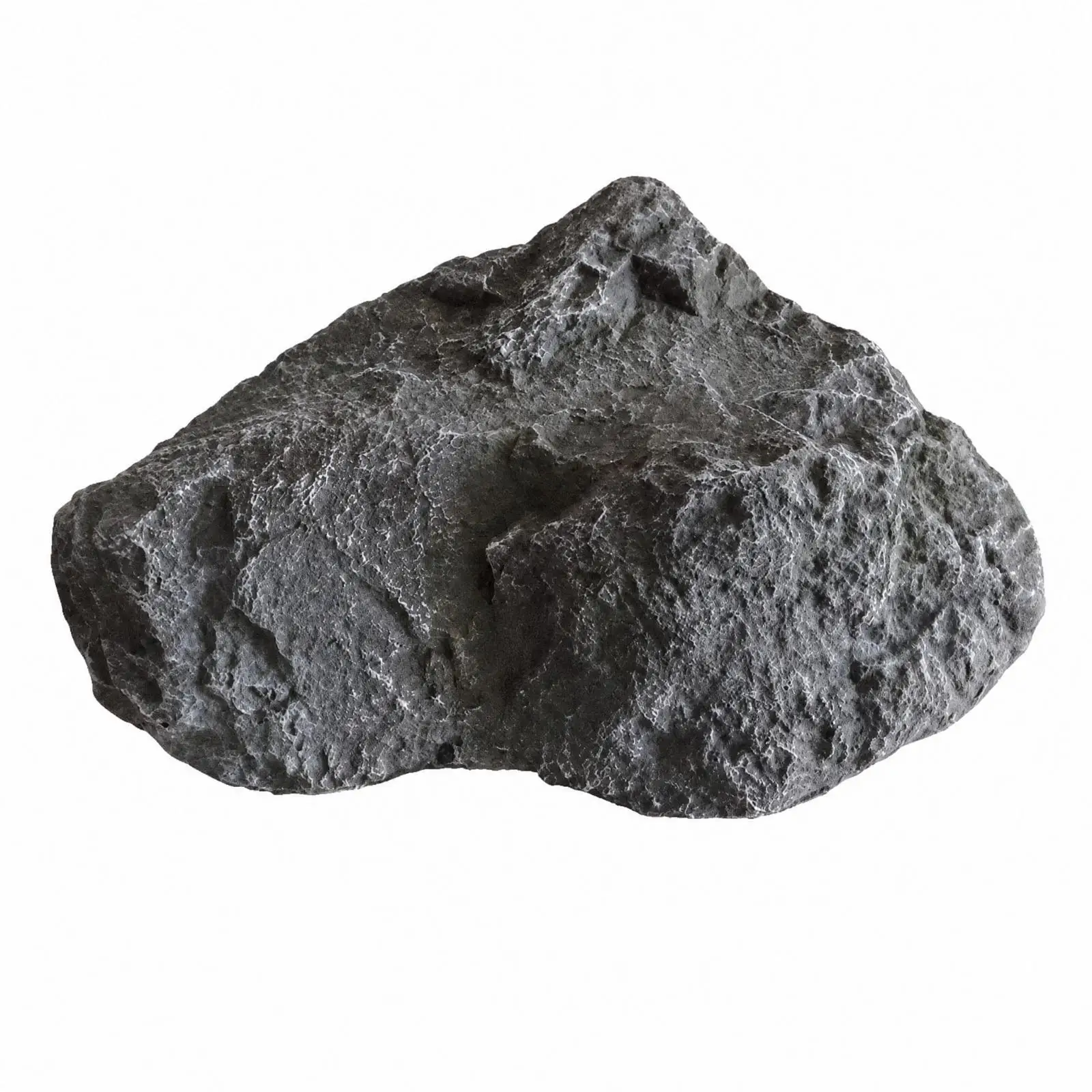 PU Faux Rock Ornament Pebble Gray Finish for Vivarium Rock Garden Indoor Plant Display