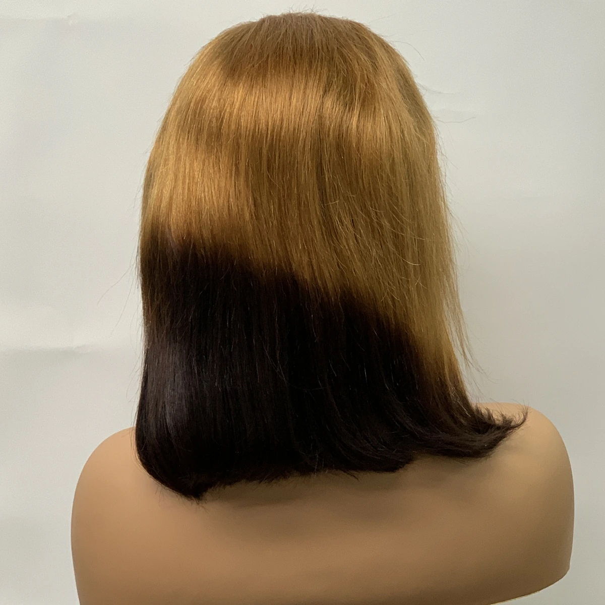 Lace Frontal Straight Brazilian Remy Bob Wig para Mulheres, Curto Bob Perucas, Ombre, 200% Densidade, 13x4, 30T4