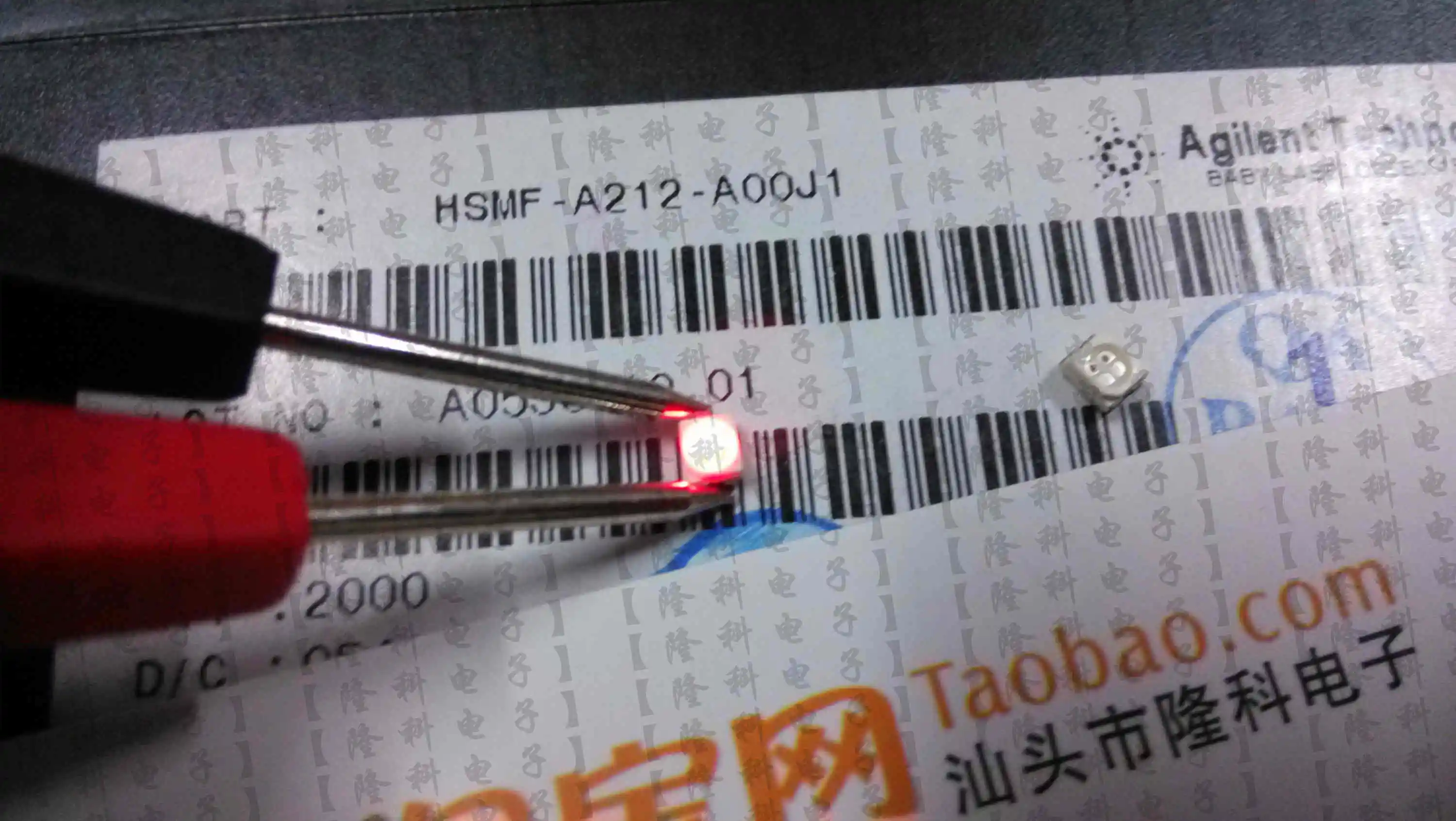 10PCS 100% New original Light emitting diode HSMF-A212-A00J1 red light yellow light import