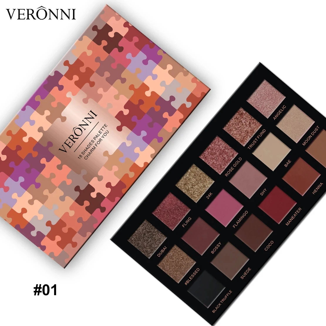 18-kolorowy cień do powiek wodoodporny perłowy matowy jedwabnik rozjaśniający brokatową ziemię długotrwały makijaż