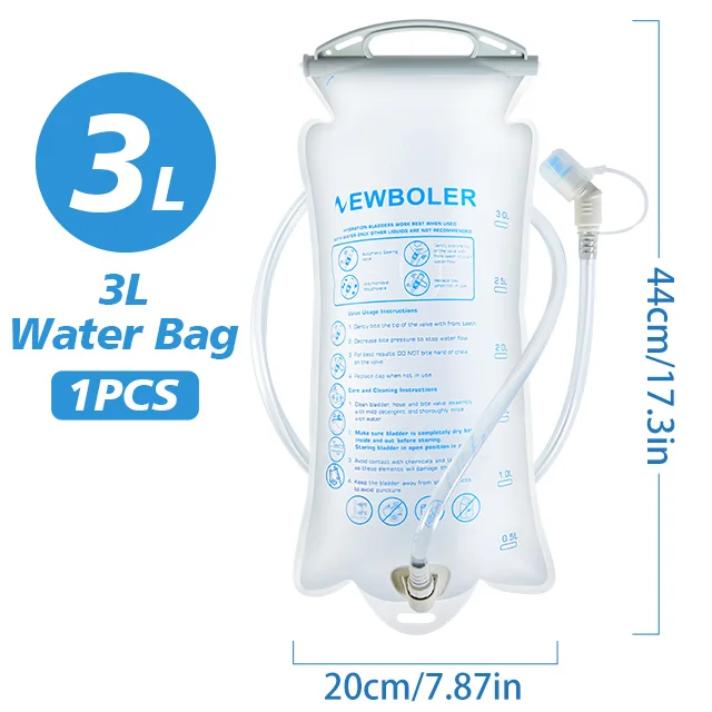 물 방광 물 저장소 수화 팩 보관 가방 BPA 무료 1.5L 2L 3L 러닝 수화 조끼 배낭