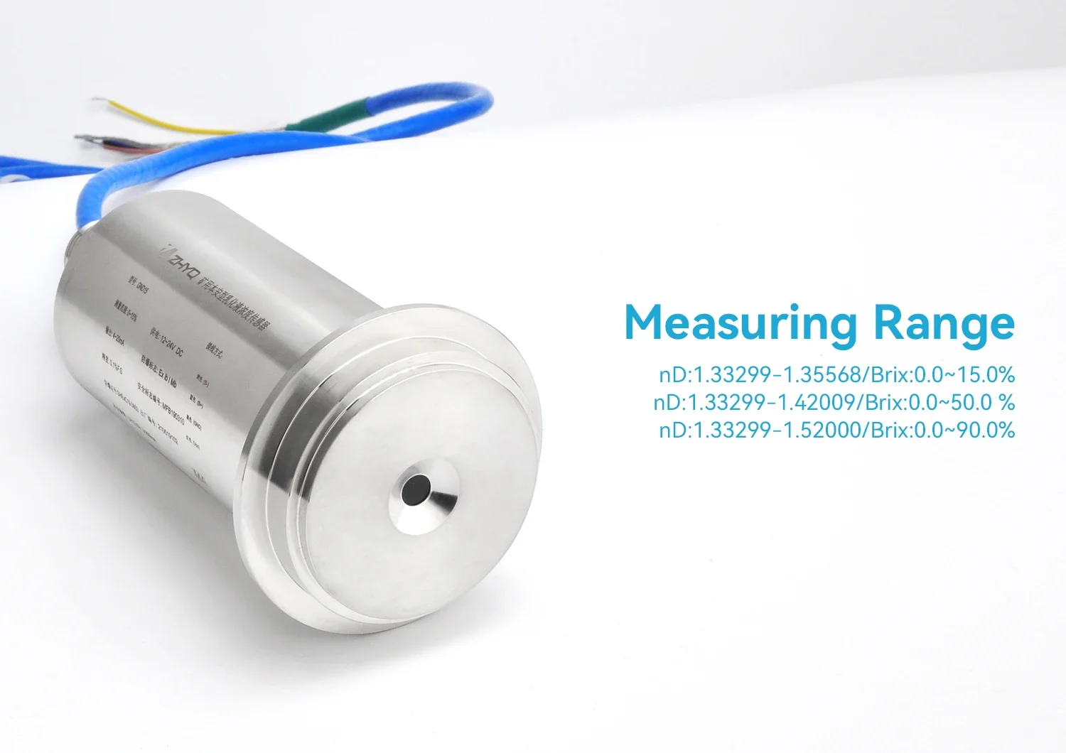 0.1% accuracy mining in-line refractometer concentration meter for cutting oil,cleaning fluid,emulsion,release agent