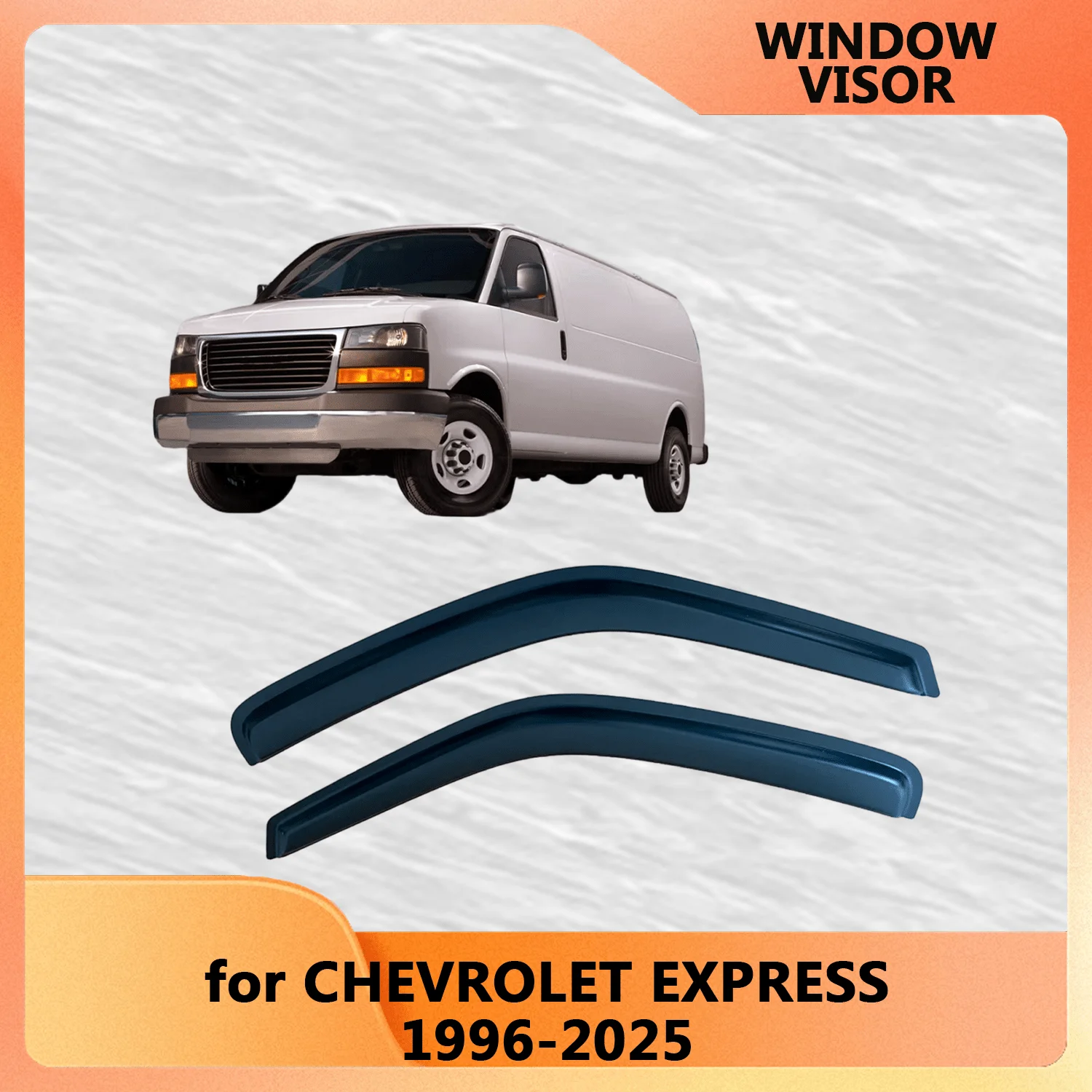 

Для CHEVROLET EXPRESS VAN 1996-2025 автомобильные аксессуары боковой дефлектор вентиляционного отверстия оконный козырек дождевик открытый канал Weathershield
