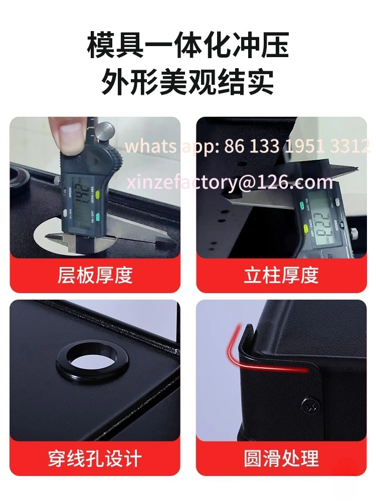 Customizable New Desktop Computer Cart Industrial Mobile Workbench Machine Room O&M Cart Workstation Notebook