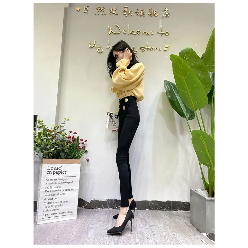 Large-sized Leggings Women Can Make Them Look Slimmer Tuck Abdomen Stretch Tight Tight-fitting Magic Pants for Women High Waists