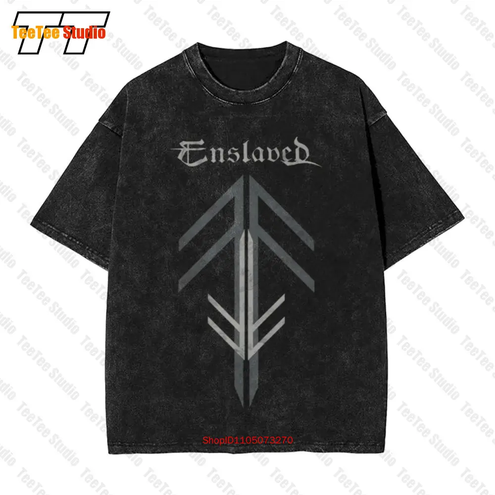 Enslaved Rune Cross Vintage Oversized T-Shirt B78P