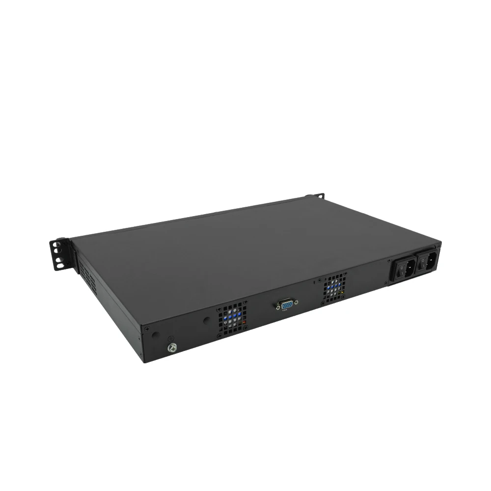 

1U Rack PC Firewall with 6lan Dual Redundant Power Mountable pfSense appliance N150 6 Lan i226V 2.5G 2 PSU pfSense firewall