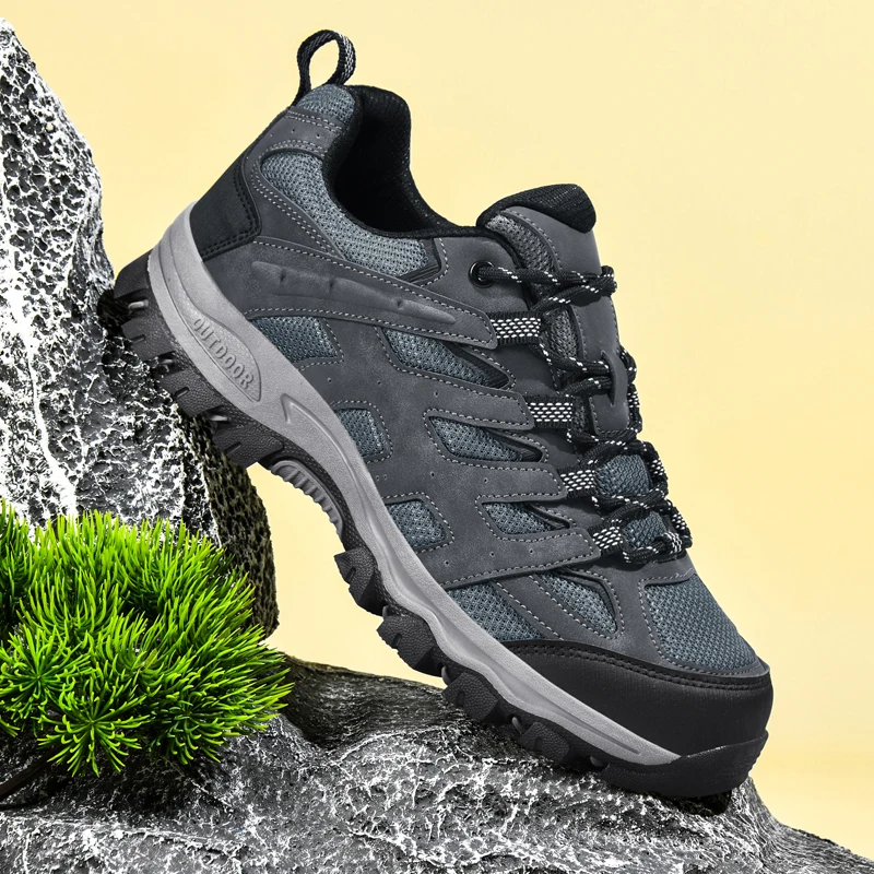 Męskie buty turystyczne Outdoor Mesh Trekking buty turystyczne odporne na zużycie Walking polowanie taktyczne trampki męskie buty górskie