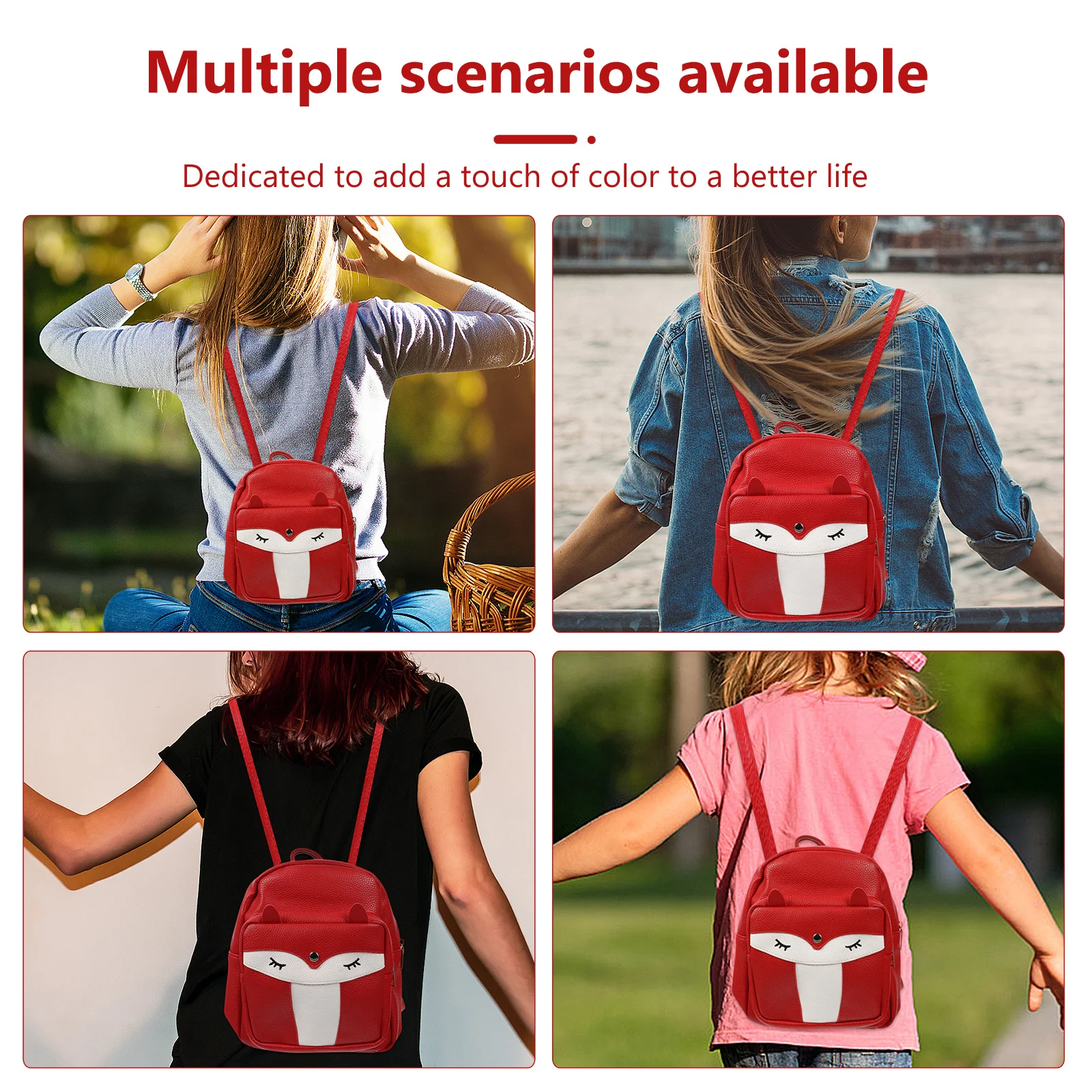 1Pcs Bookbag Premium Waterproof Lightweight Backpack Casual Travel Bag Creative Storage for Students Portable