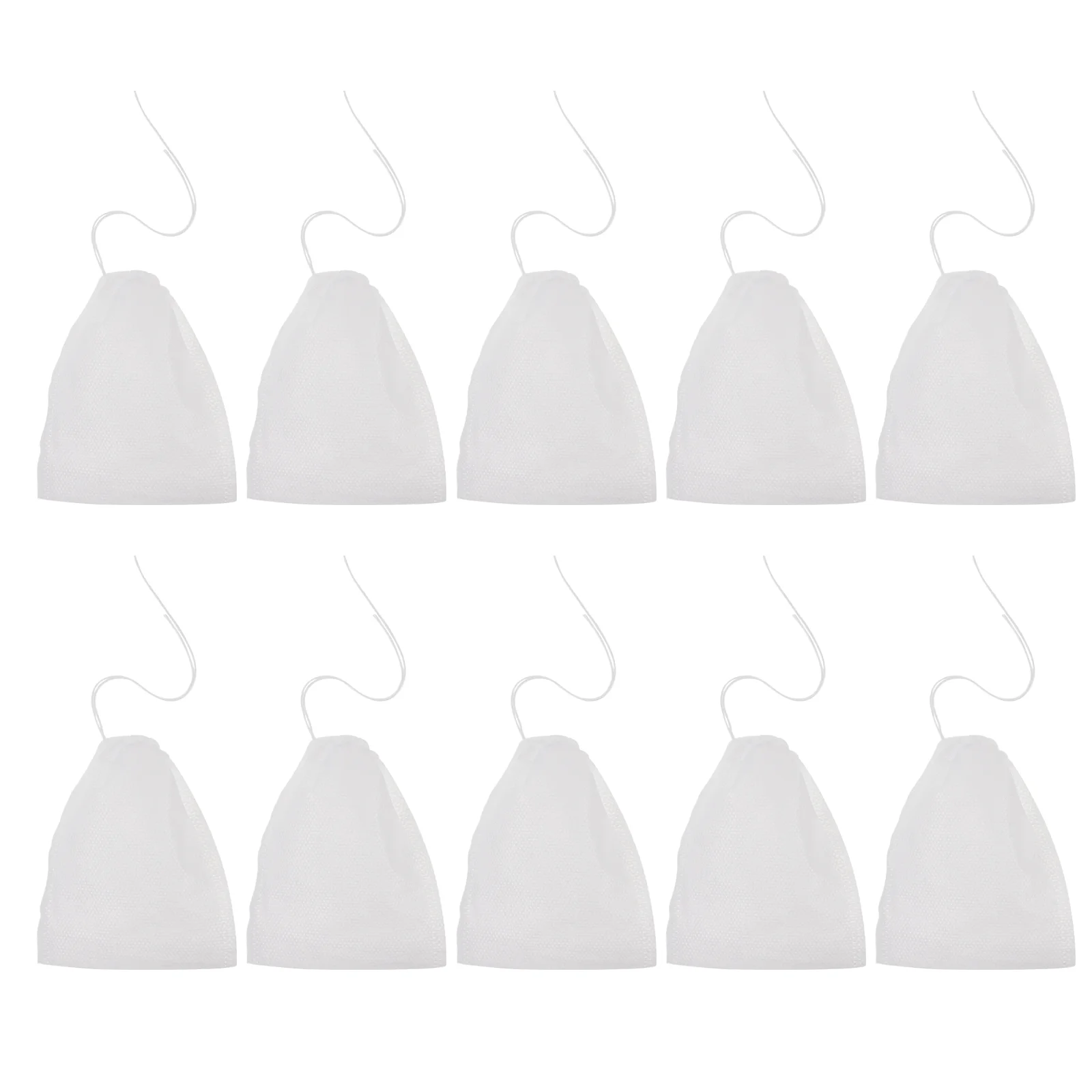 100 Pcs Drawstring Bag Reusable Tea Spice Bags Strainer Empty Filter for Straining Marinade Cooking Soup Nuts Gift