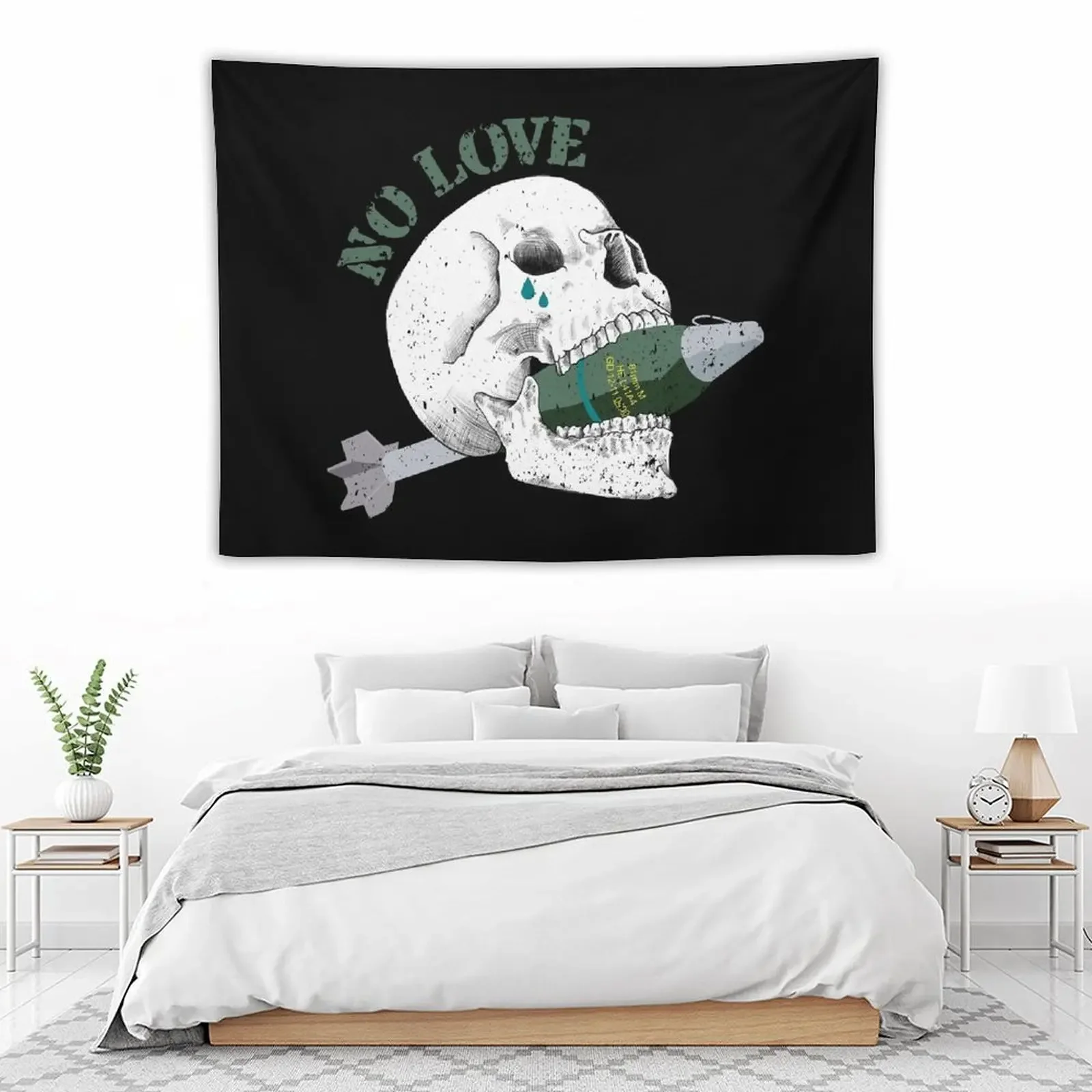 

No Love Tapestry Aesthetic Room Decor Room Aesthetic Wall Decorations Christmas Decoration Tapestry