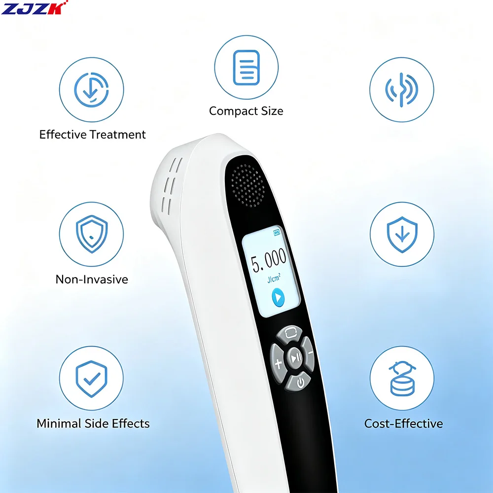 ZJZK Protable 308nm Excimer Laser Physiotherapy Machine 35mW UVB Phototherapy Device for Atopic Dermatitis Lichen Planus