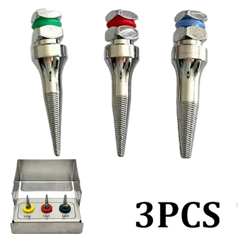 3Pcs Dental Implant Broken Fixture Remove Failed Screw Pick Up Extractor Remover Safe Dental Marginal Bone Instruments