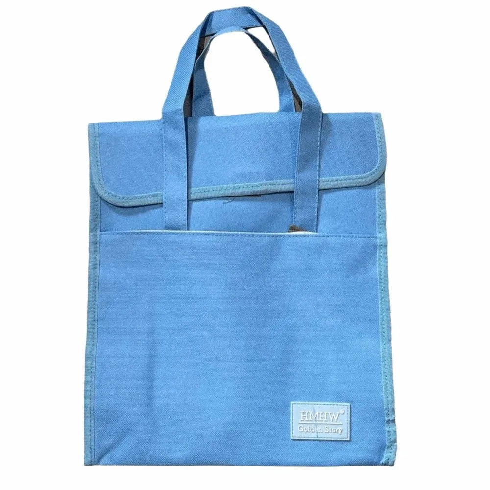 A4 File Folders Student Tutorial Bags Storage Bag File Organizer Leisure Handbag Large Capacity Tote Bag A4 Document Bag