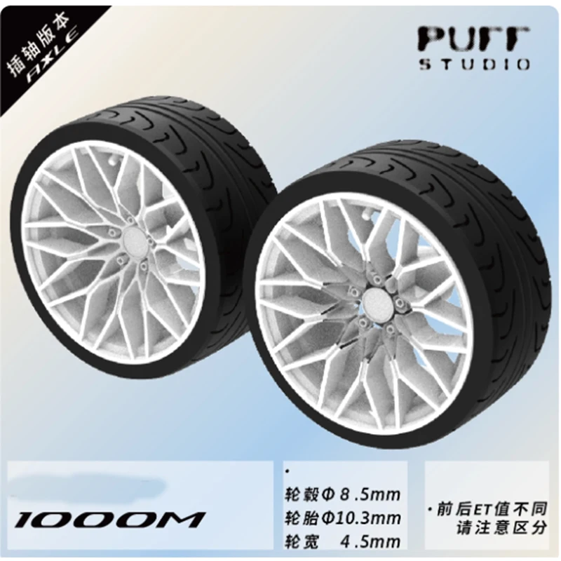 PuffStudio_1/64 مقياس محور العجلة-8.5/8.8 مللي متر المكونات في المحور مناسبة لملحقات تعديل نموذج السيارة 1/64